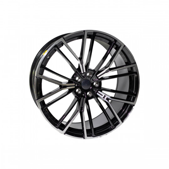 REPLICA BMW STYLE 881 20X8.5-9.5 5X120 ET35/40 BLACK MACHINED FACED