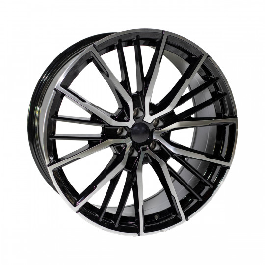 REPLICA BMW STYLE 5824 20X8.5-9.5 5X112 ET26/37 BLACK MACHINED FACED