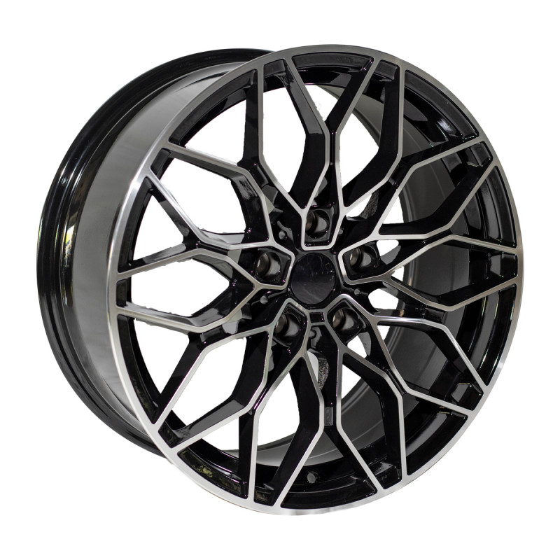 REPLICA BMW STYLE 147 18X8.0 5X120 ET35 BLACK MACHINED FACED