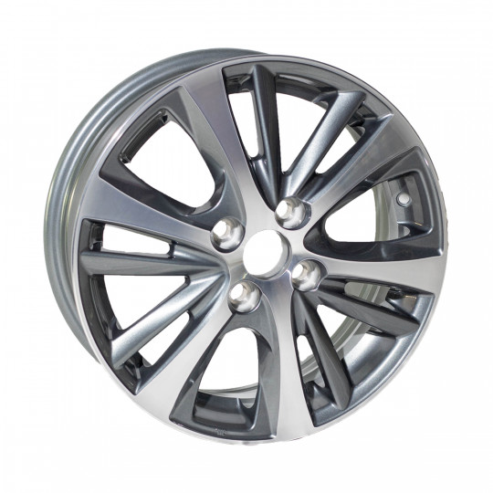 REPLICA TOYOTA STYLE 1629 15X5.5 4X100 ET45 GUNMETAL MACHINED FACED