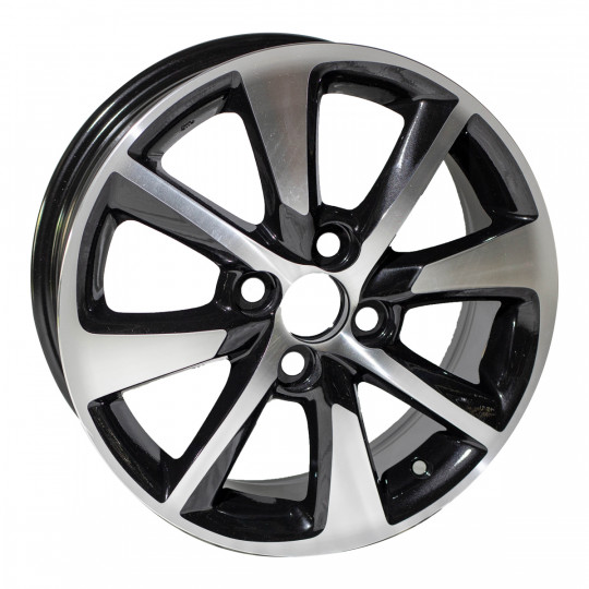 REPLICA TOYOTA STYLE 8096 15X5.5 4X100 ET45 BLACK MACHINED FACED
