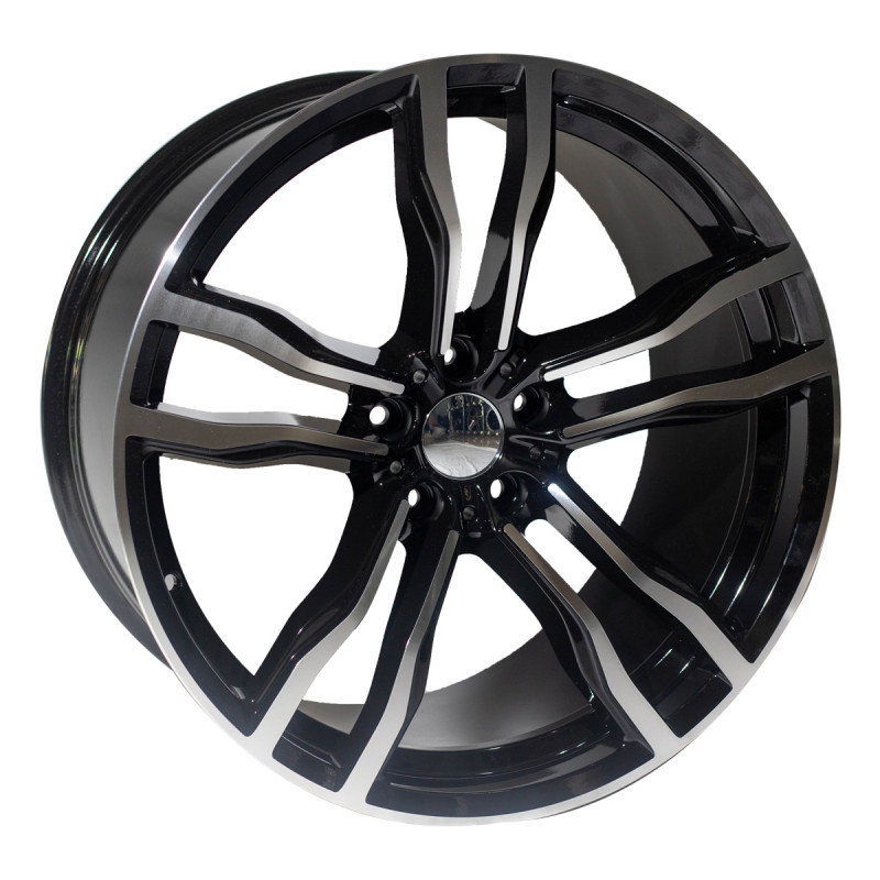 REPLICA BMW STYLE 510 21X10.0-11.0 5X120ET40/38 BLACK MACHINED FACED