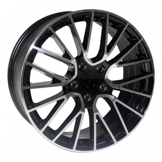 REPLICA PORSCHE STYLE 179 20X9.0 5X130 ET50 BLACK MACHINED FACED