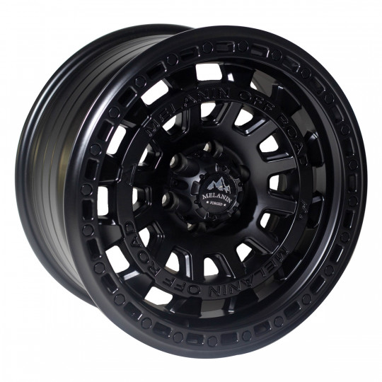 MELANIN 4X4 WHEELS 1217 17X8.5 6X114.3 ET10 SATIN BLACK