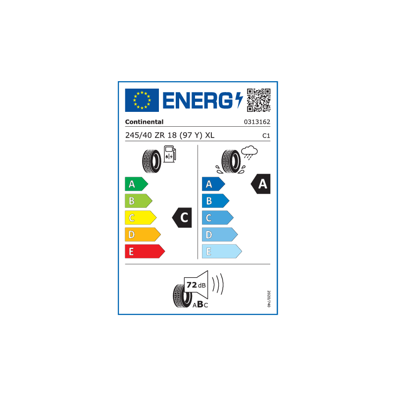 CONTINENTAL 245/40R18 97Y XL FR SPORTCONTACT 7