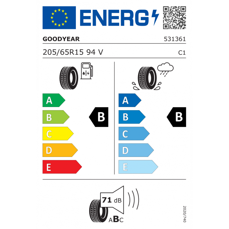 GOODYEAR 205/65R15 94V EFFICIENTGRIP PERFORMANCE