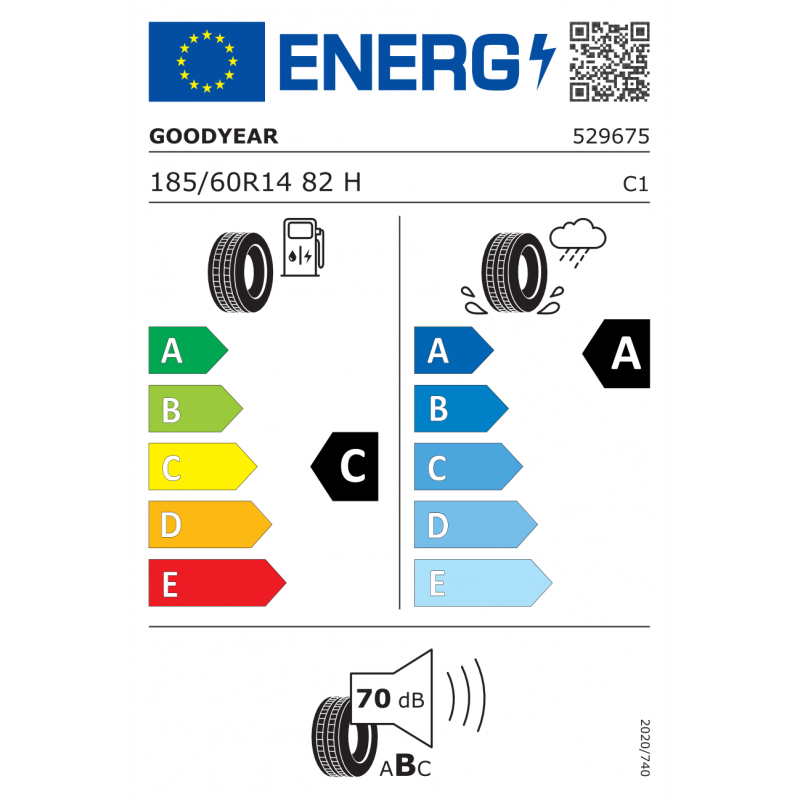 GOODYEAR 185/60R14 82Η EFFICIENTGRIP PERFORMANCE