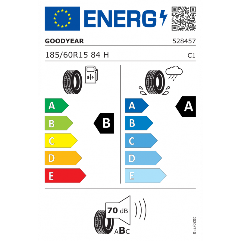 GOODYEAR 185/60R15 84Η EFFICIENTGRIP PERFORMANCE