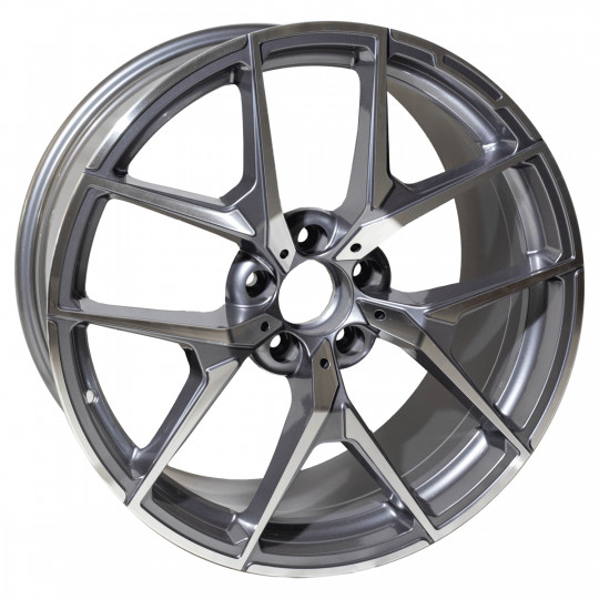 REPLICA MERCEDES STYLE 137 18X8.5 5X112 ET45 GUNMETAL MACHINED FACED