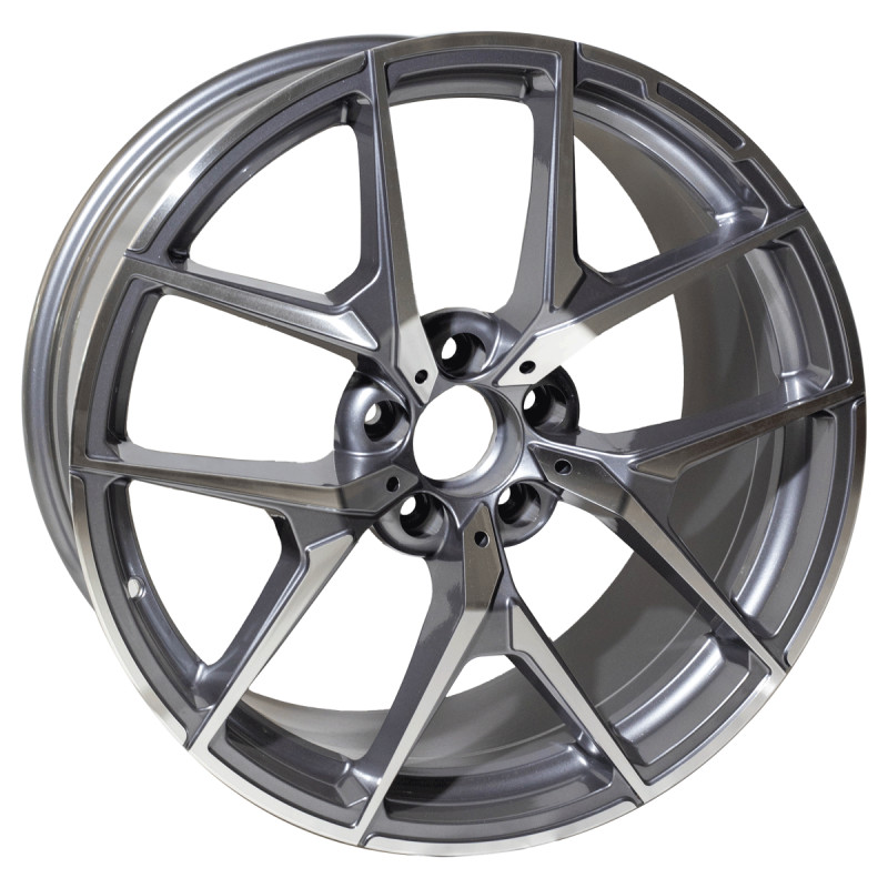 REPLICA MERCEDES STYLE 137 19X8.5-9.5 5X112 ET35 GUNMETAL MACHINED FACED