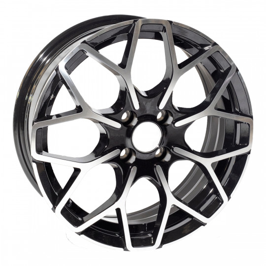 REPLICA SMART STYLE 1449 17X7 3X112 ET27 BLACK MACHINED FACED