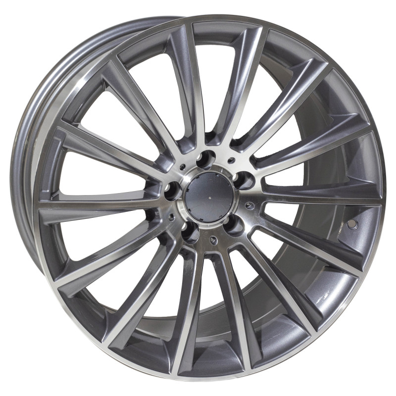 REPLICA MERCEDES STYLE 911 18X8 5X112 ET45 GUNMETAL MACHINED FACED
