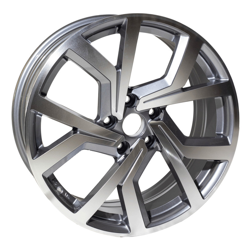 REPLICA VW STYLE 5573 18X8 5X112 ET45 GUNMETAL MACHINED FACED