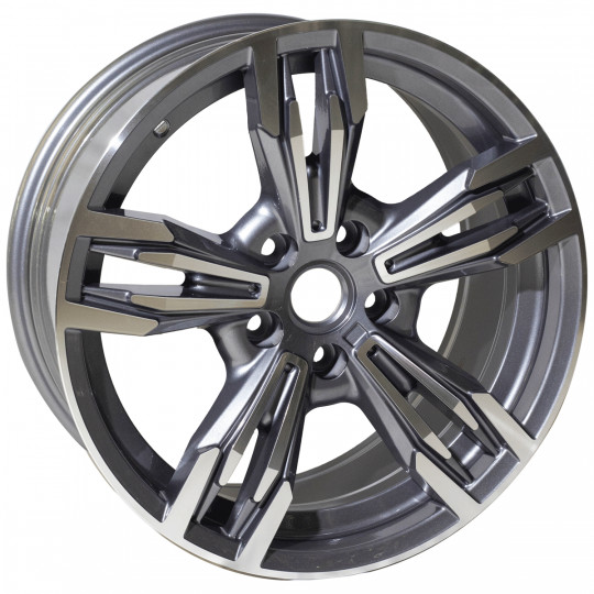 REPLICA BMW STYLE 5456 17X8 5X112 ET35 GUNMETAL MACHINED FACED