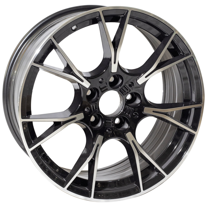 REPLICA BMW STYLE 9770 19X8.5 5X112 ET30 BLACK MACHINED FACED