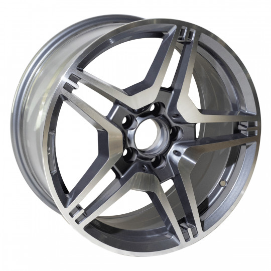 REPLICA MERCEDES STYLE 150 17X8 5X112 ET35 GUNMETAL MACHINED FACED