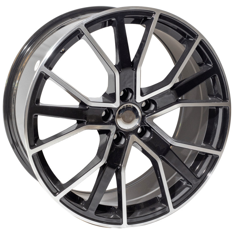 REPLICA AUDI STYLE 1332 19X8 5X112 ET35 BLACK MACHINED FACED