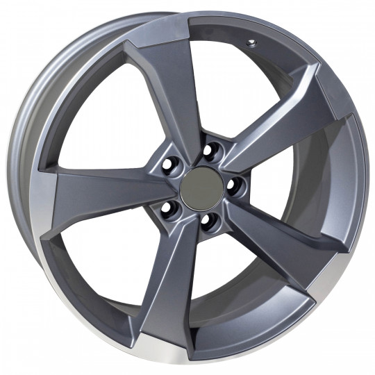 REPLICA AUDI STYLE 1491 19X8.5 5X112 ET42 GUNMETAL MACHINED FACED