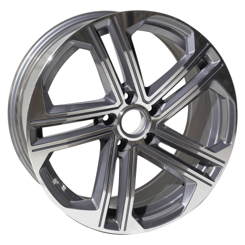 REPLICA AUDI STYLE 102 18X8 5X112 ET42 GUNMETAL MACHINED FACED