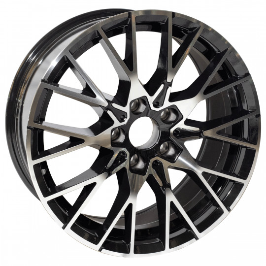 REPLICA BMW STYLE 5441 19X8.5-9.5 5X120 ET28/35 BLACK MACHINED FACED