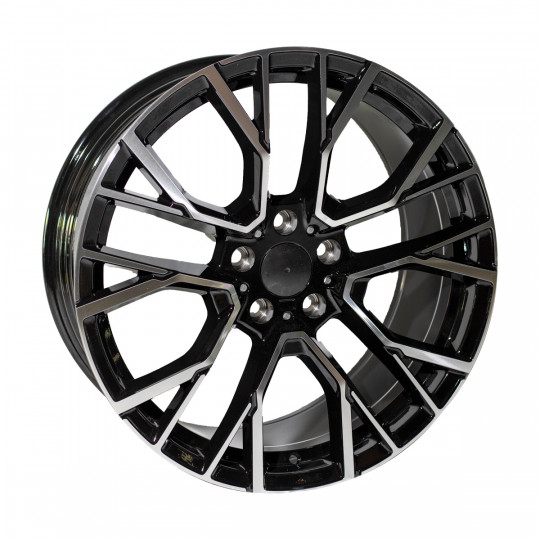 REPLICA BMW STYLE 5769 20X9-10.5 5X120 ET40/35 BLACK MACHINED FACED