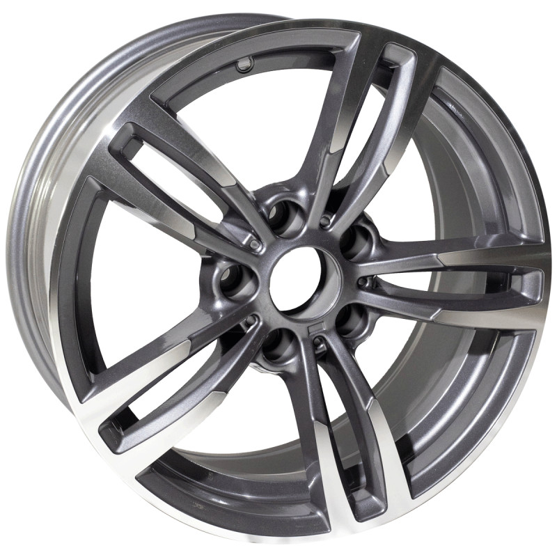 REPLICA BMW STYLE 5480 17X8 5X120 ET20 GUNMETAL MACHINED FACED