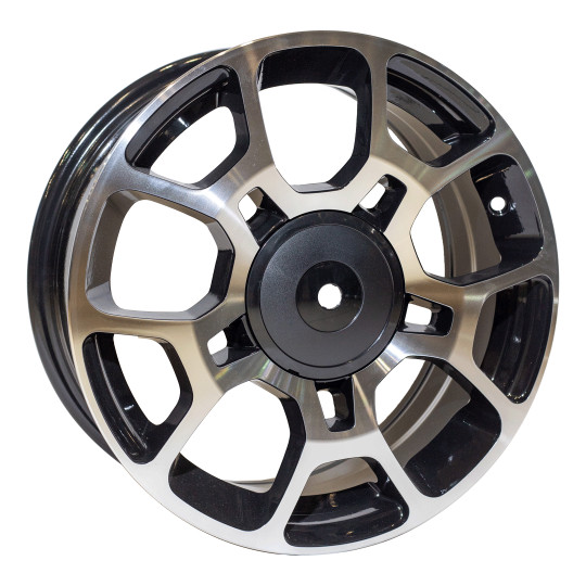 REPLICA FIAT STYLE 5150 15X6.5 4X98 ET40 BLACK MACHINED FACED