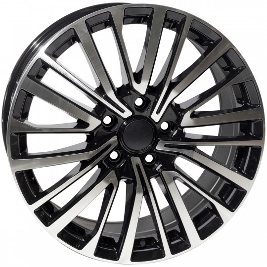 REPLICA VW STYLE 1515 18X8 5X120 ET50 BLACK MACHINED FACED