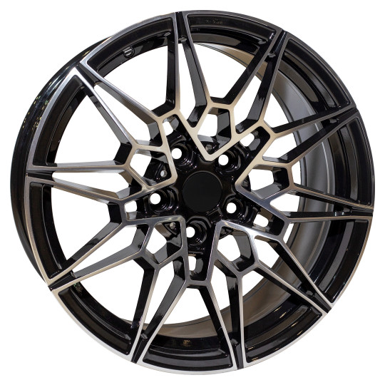 REPLICA BMW STYLE 805 18X8.0 5X120 ET35 BLACK MACHINED FACED