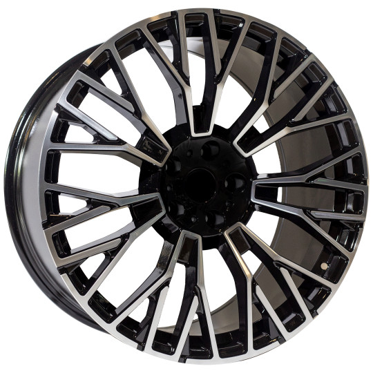 REPLICA BMW STYLE 711 21X9.5-10.5 5X120 ET40/35 BLACK MACHINED FACED
