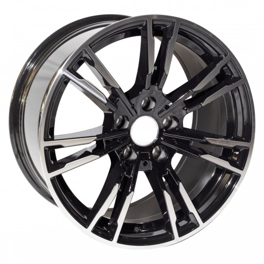 REPLICA BMW STYLE 7134 19X8.5-9.5 5X120 ET35/40 BLACK MACHINED FACED