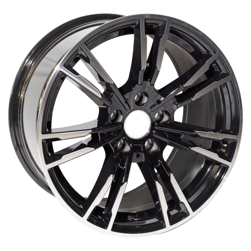 REPLICA BMW STYLE 7134 19X8.5-9.5 5X120 ET35/40 BLACK MACHINED FACED