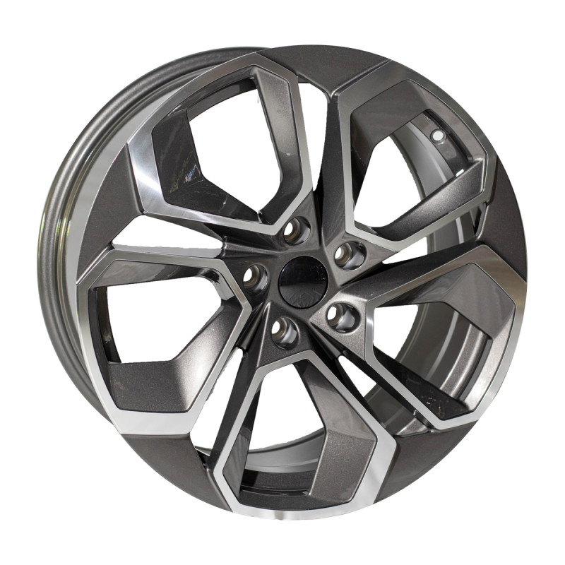 REPLICA SKODA STYLE 814 19X8.5 5X112 ET45 GUNAMETAL MACHINED FACED