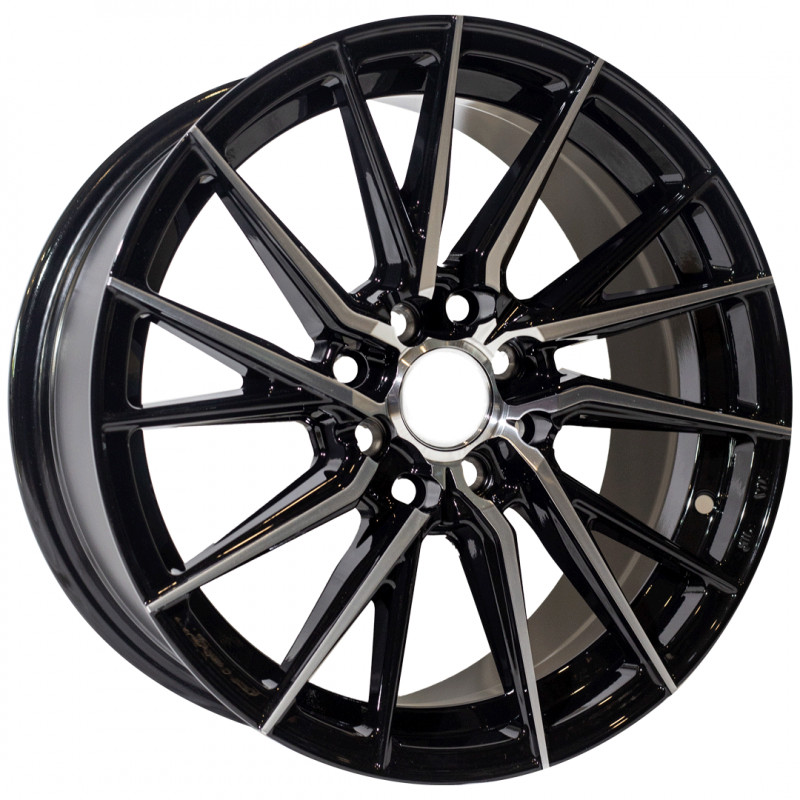 REPLICA VOSSEN STYLE 414 16X7 4X100/114.3 ET40 BLACK MACHINED FACED