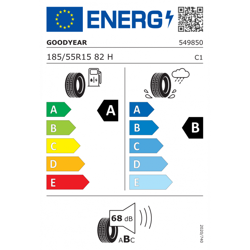 GOODYEAR 185/55R15 82H EFFICIENTGRIP PERFORMANCE