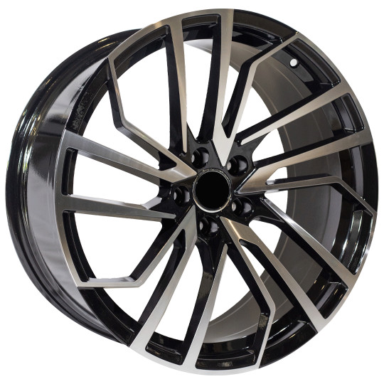 REPLICA AUDI STYLE 338 20X9 5X112 ET30 BLACK MACHINED FACED