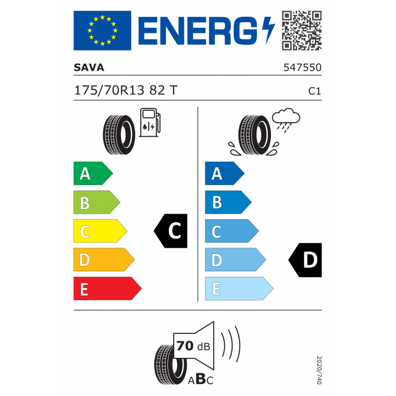 SAVA 175/70R13 82T PERFECTA
