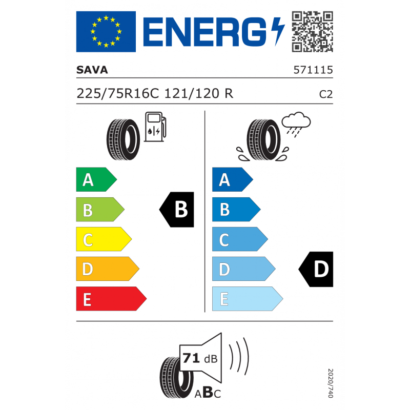 SAVA 225/75R16 121/120R TRENTA 2