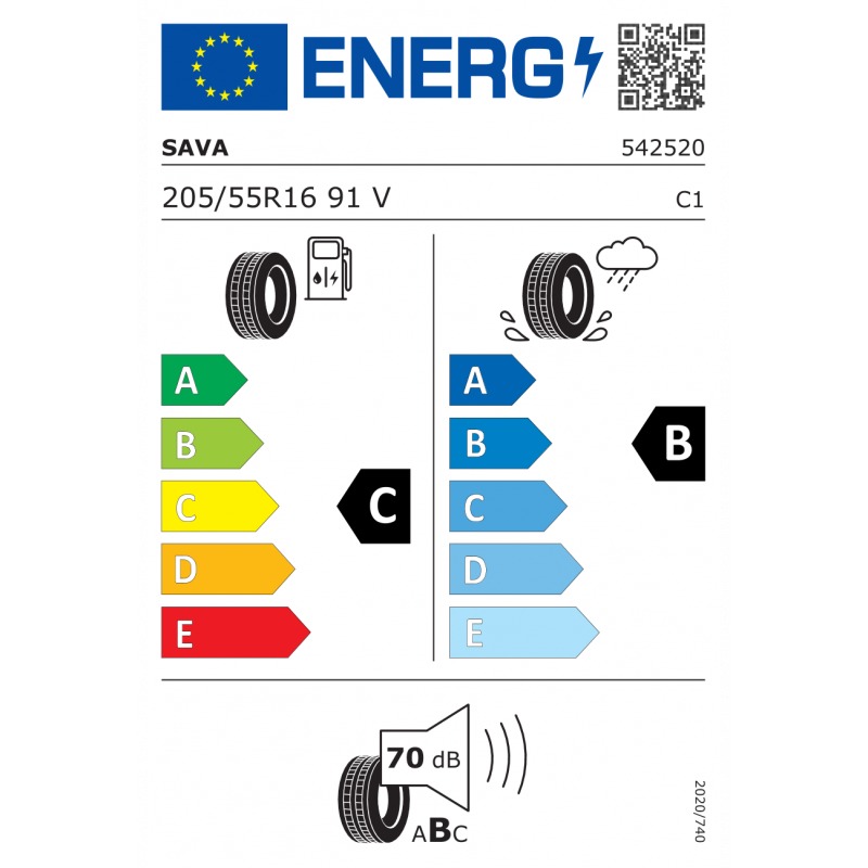 SAVA 205/55R16 91V INTENSA UHP 2