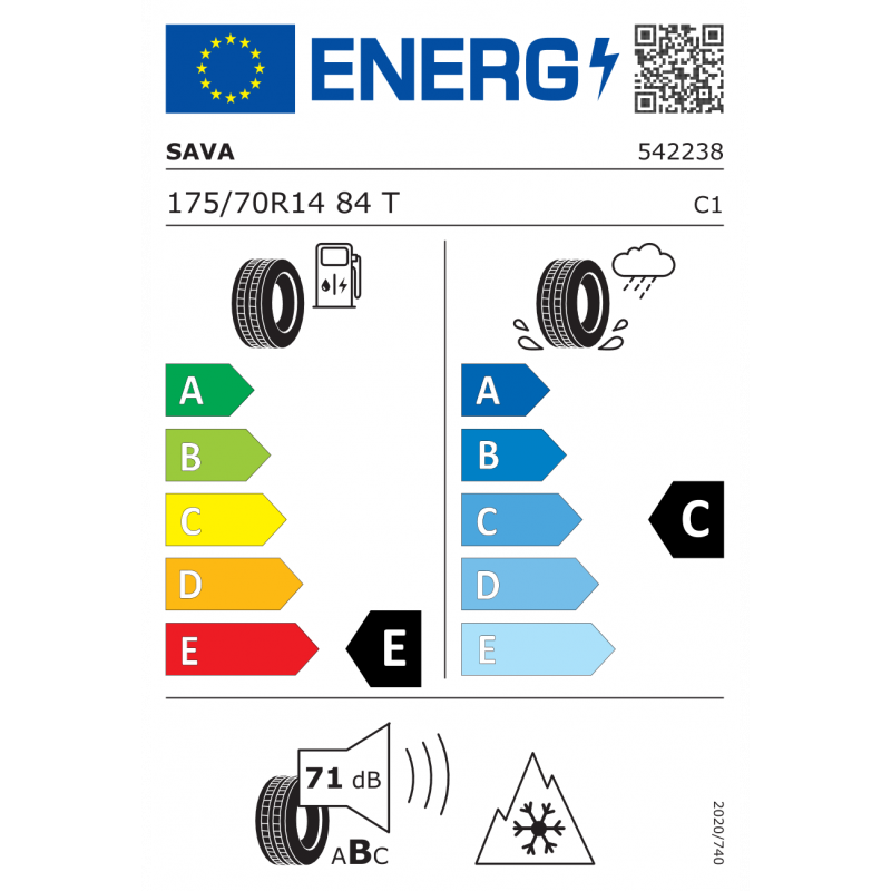 SAVA 175/70R14 84T ESKIMO S3+ MS