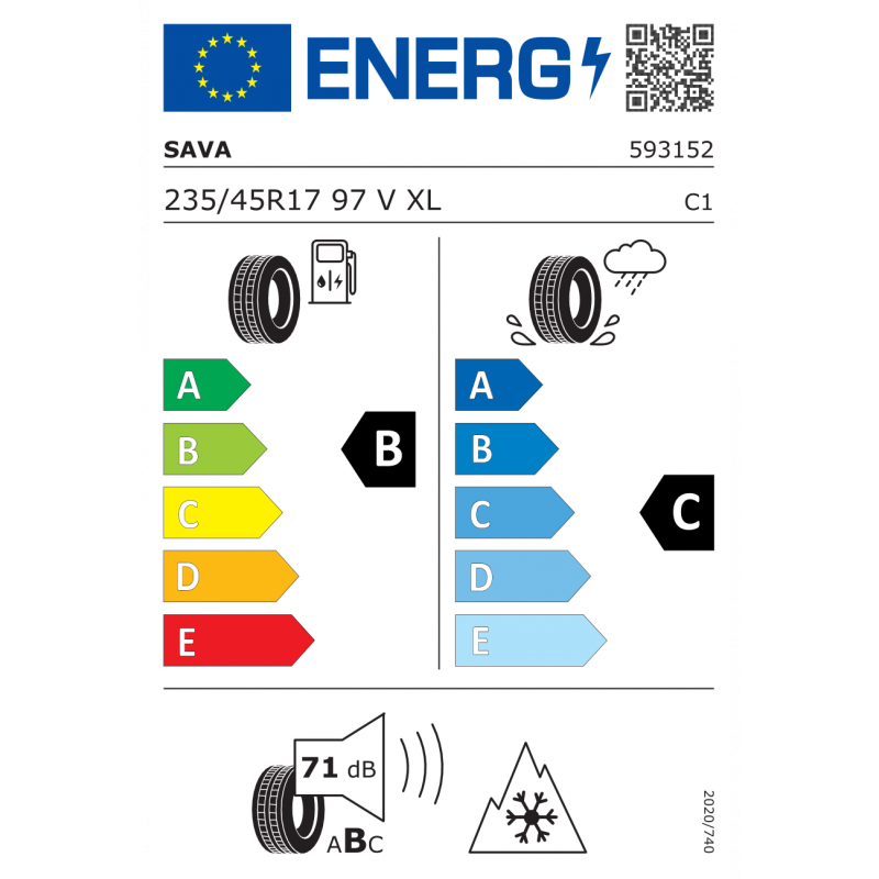 SAVA 235/45R17 97V XL ALL WEATHER