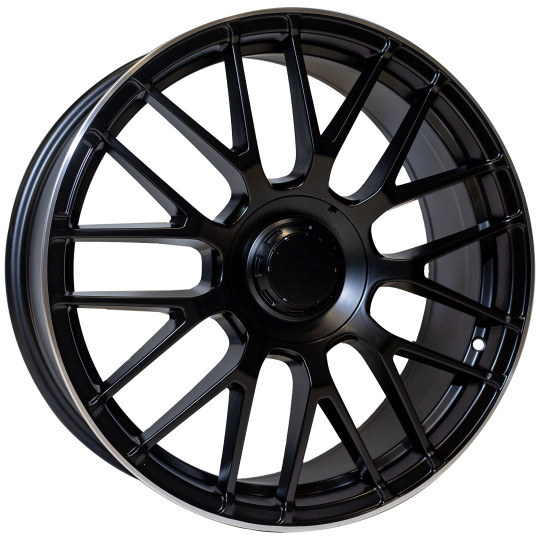 REPLICA MERCEDES STYLE 912 18X8.0 5X112 ET42 MATTE BLACK MACHINED LIP