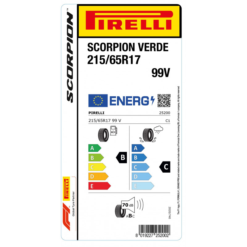 PIRELLI 215/65R17 99V SCORPION VERDE