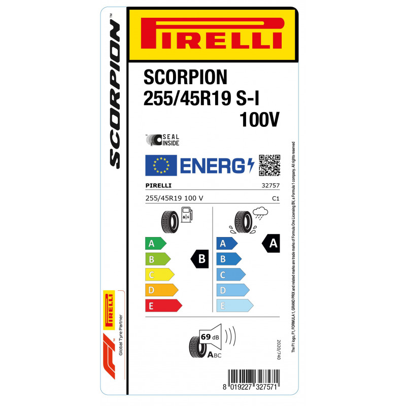 PIRELLI 255/45R19 100V SCORPION S-I