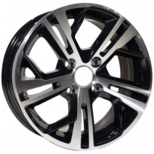 REPLICA PEUGEOT STYLE 5698 15X6.5 4X108 ET18 BLACK MACHINED FACED