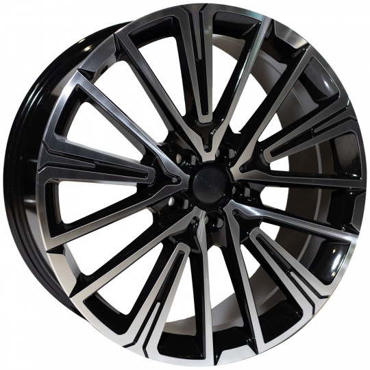 REPLICA BMW STYLE 117 20X8 5X112 ET46 BLACK MACHINED FACED