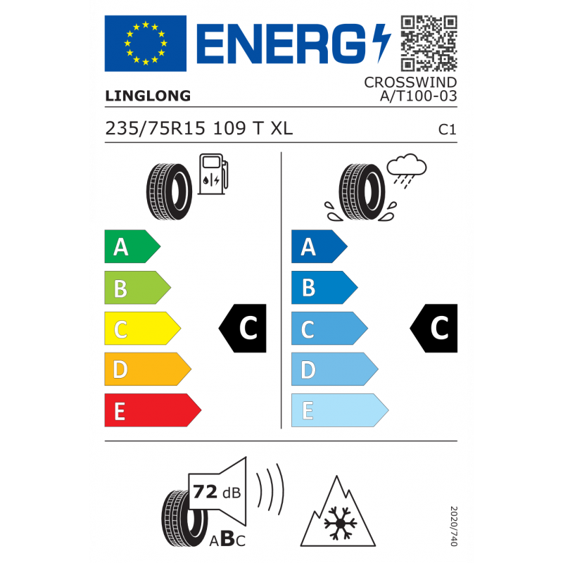 LINGLONG 235/75R15 109T XL CROSSWIND A/T100