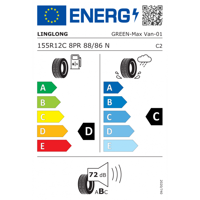 LINGLONG 155R12 83/81N GREENMAX VAN