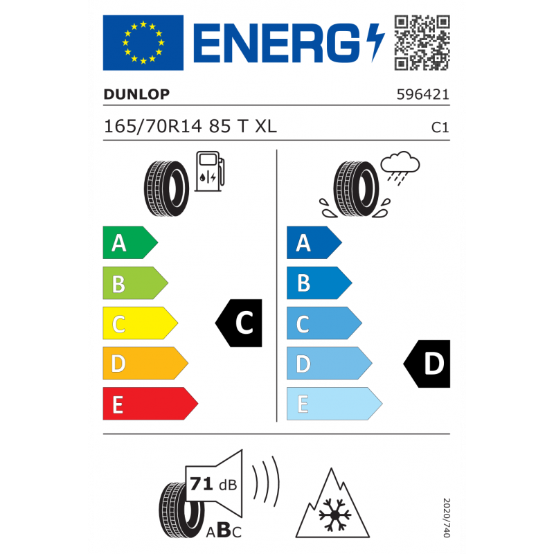 DUNLOP 165/70R14 85T XL ALL SEASON 2